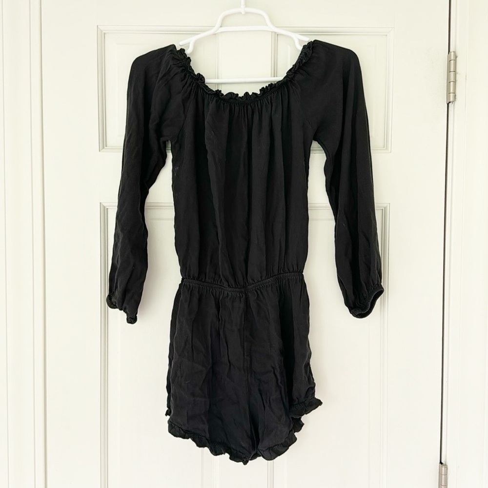 BRANDY MELVILLE JOHN GALT romper black longsleeve one size - Picture 2 of 5